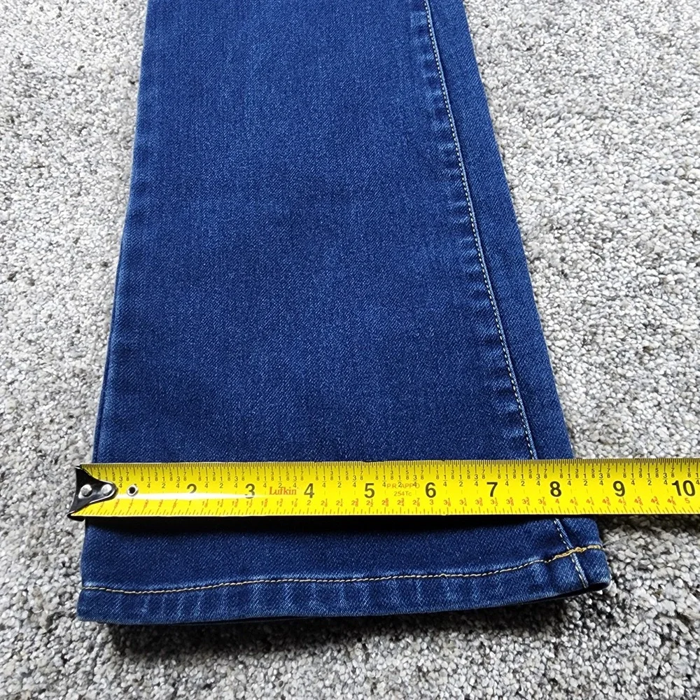 Harley Davidson Boot Cut Jeans Womens 31 Blue Pull On Stretch Denim - Never Worn